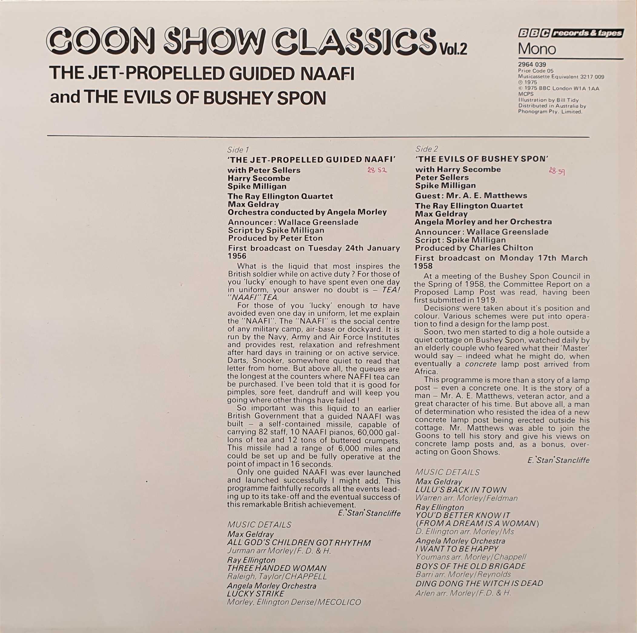 Picture of 2964 039 Goon Show classics vol. 2 by artist The Goon Show from the BBC records and Tapes library